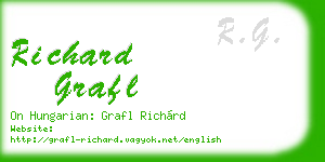 richard grafl business card